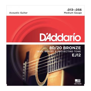 Preview van D&#039;Addario EJ12 Medium - 80/20 Bronze