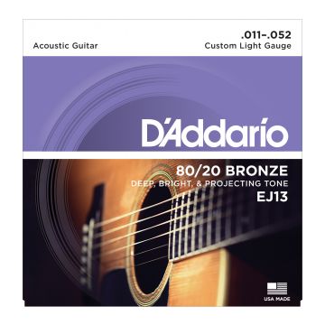 Preview van D&#039;Addario EJ13 Light - 80/20 Bronze