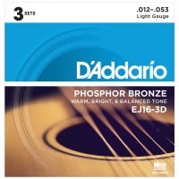 Thumbnail of D&#039;Addario EJ16-3D 3PACK Light - Phosphor bronze