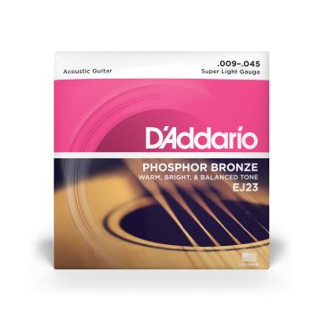 Preview of D&#039;Addario EJ23 Super Light - Phosphor bronze