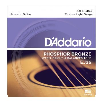 Preview of D&#039;Addario EJ26 Custom Light - Phosphor bronze