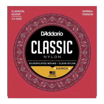 Preview of D&#039;Addario EJ27N 3/4 - Normal Tension Clear Nylon/SPC