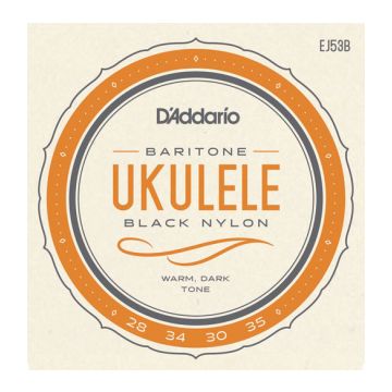 Preview of D&#039;Addario EJ53B Baritone Ukulele Black Nylon