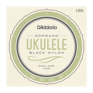 Preview of D&#039;Addario EJ53S Soprano Ukulele Black Nylon