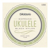Thumbnail van D&#039;Addario EJ53S Soprano Ukulele Black Nylon