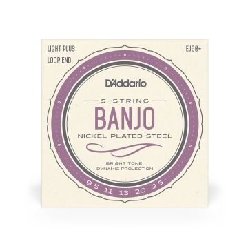 Preview of D&#039;Addario EJ60+ Banjo Nickel Wound Light Plus