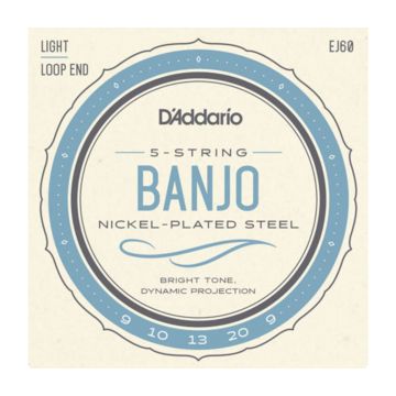 Preview of D&#039;Addario EJ60 Banjo Nickel Wound Light