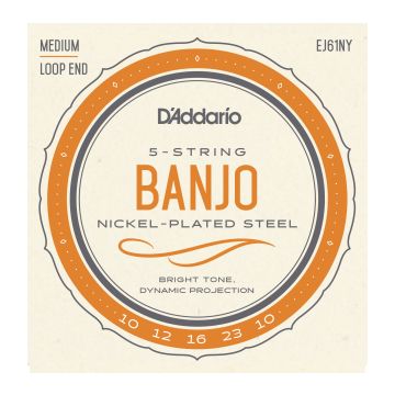 Preview van D&#039;Addario EJ61 Banjo Nickel Wound Medium