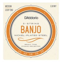Thumbnail van D&#039;Addario EJ61 Banjo Nickel Wound Medium