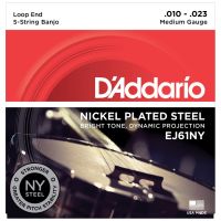 Thumbnail of D&#039;Addario EJ61NY 5-String Banjo, Nickel, Medium, 10-23
