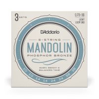 Thumbnail of D&#039;Addario EJ73-3D Mandolin Strings, Phosphor Bronze, Light, 10-38, 3 Sets