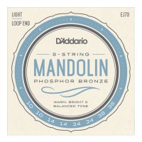 Thumbnail van D&#039;Addario EJ73 Mandolin Strings, Phosphor Bronze, Light, 10-38