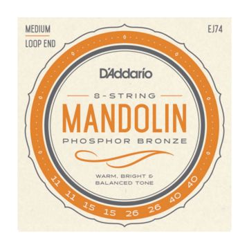 Preview of D&#039;Addario EJ74 Phosphor Bronze Mandolin Strings, medium,