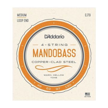 Preview of D'Addario EJ79 Copper Mandobass Strings, 49-130