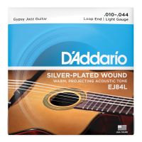 Thumbnail of D&#039;Addario EJ84L Gypsy Jazz Acoustic Guitar Strings, Loop End, Light, 10-44