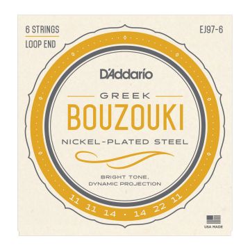 Preview of D&#039;Addario EJ97-6 Greek Bouzouki Nickel Wound