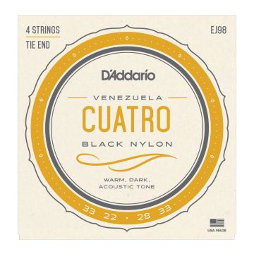 Preview of D&#039;Addario EJ98 Cuatro-Venezuela Strings