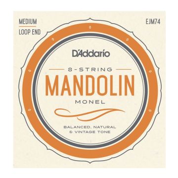 Preview van D&#039;Addario EJM74 Mandolin Strings, Monel, Medium, 11-40