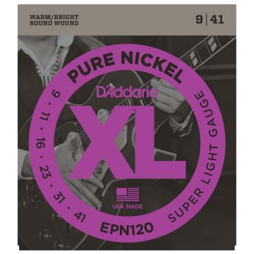 Preview of D&#039;Addario EPN120 XL Pure Nickel Super Light