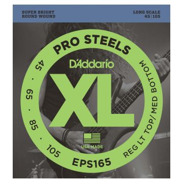 Preview of D&#039;Addario EPS165 XL ProSteels Regular Light Top/Medium Bottom