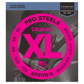 Preview of D&#039;Addario EPS170-5 XL ProSteels Extra Super Light