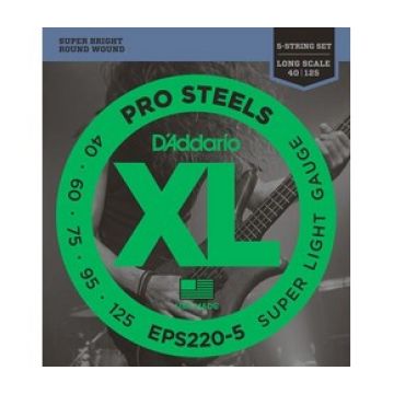 Preview of D&#039;Addario EPS220-5 XL ProSteels Extra Super Light