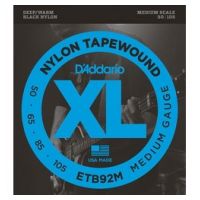 Thumbnail van D&#039;Addario ETB92M Medium scale Black Nylon Tapewound