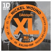 Thumbnail of D&#039;Addario EXL110-10P 10PACK XL nickelplated steel