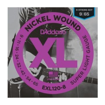 Preview of D&#039;Addario EXL120-8 XL nickelplated steel
