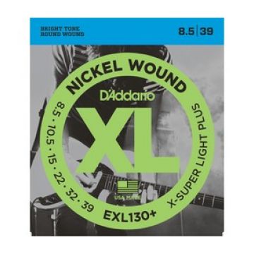 Preview of D&#039;Addario EXL130+  extra-super light plus XL nickelplated steel