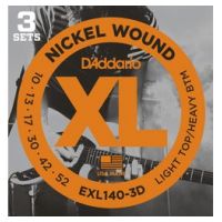 Thumbnail van D&#039;Addario EXL140-3D 3PACK XL nickelplated steel