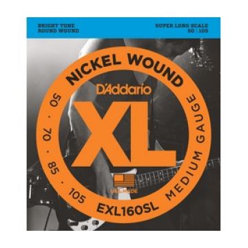 Preview of D&#039;Addario EXL160-SL (Super Long) XL nickelplated steel