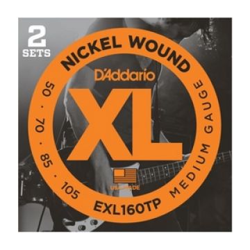 Preview of D&#039;Addario EXL160TP 2 Pack  XL nickelplated steel