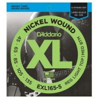 Thumbnail van D&#039;Addario EXL165-5 Long scale XL nickelplated steel