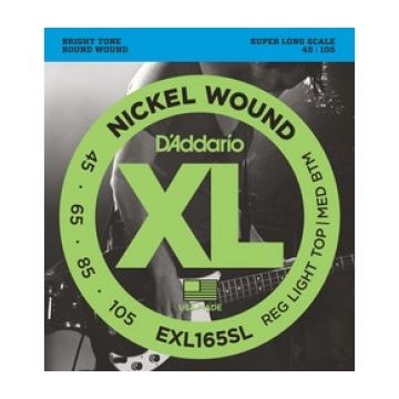 Preview of D&#039;Addario EXL165SL (Super Long) XL nickelplated steel