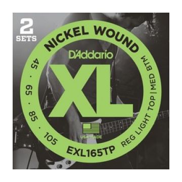 Preview of D&#039;Addario EXL165TP 2Pack XL nickelplated steel