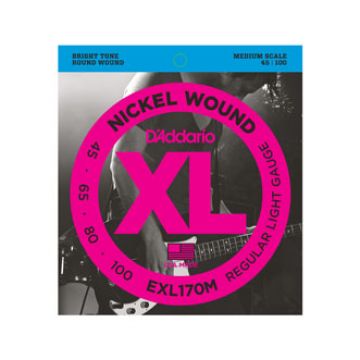 Preview of D&#039;Addario EXL170M Nickel Wound Bass, Light, 45-100, Medium Scale