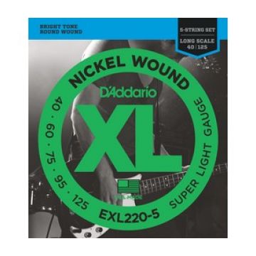 Preview of D&#039;Addario EXL220-5 XL nickelplated steel
