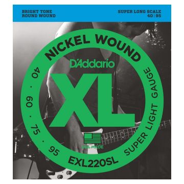 Preview of D&#039;Addario EXL220SL (Super Long) XL nickelplated steel