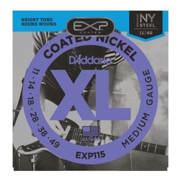 Preview of D&#039;Addario EXP115 Blues/Jazz Rock EXP coated nickel plated steel