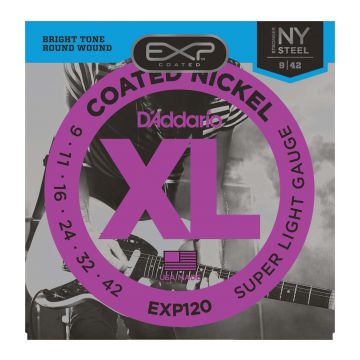 Preview of D&#039;Addario EXP120 Super light EXP coated nickel plated steel