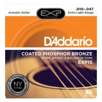 Thumbnail of D&#039;Addario EXP15 NY Extra Light Coated phosphor bronze