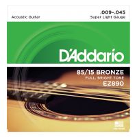 Thumbnail van D&#039;Addario EZ890 85/15 Bronze Acoustic Guitar Strings, Super Light - .009 - .045