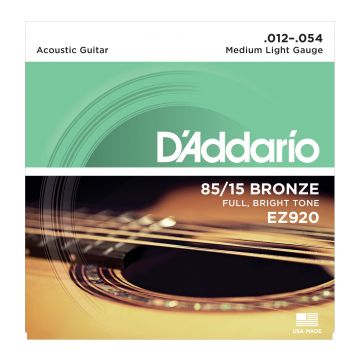 Preview van D&#039;Addario EZ920 Medium light 80/15 American bronze