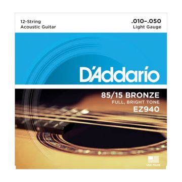 Preview of D&#039;Addario EZ940 light 80/15 American bronze