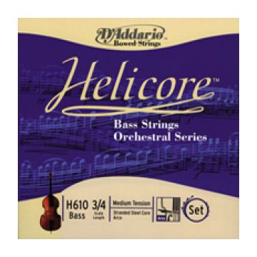Preview of D&#039;Addario Helicore H610 3/4M 3/4 set, medium tension