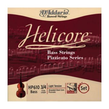 Preview of D&#039;Addario Helicore HP610 3/4L 3/4 set, light tension (Pizzic)