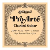 Thumbnail of D&#039;Addario J4303 Pro-Arte Nylon Classical Guitar Single String, Light Tension, G3 Third String