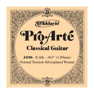 Preview of D&#039;Addario J4506 Pro-Arte Nylon Classical Guitar Single String, Normal Tension, E6 Sixth String