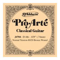 Thumbnail of D&#039;Addario J4704 80/20 Bronze Pro-Art&eacute; Nylon Classical Guitar Single String, Normal Tension, D4 Fourth String